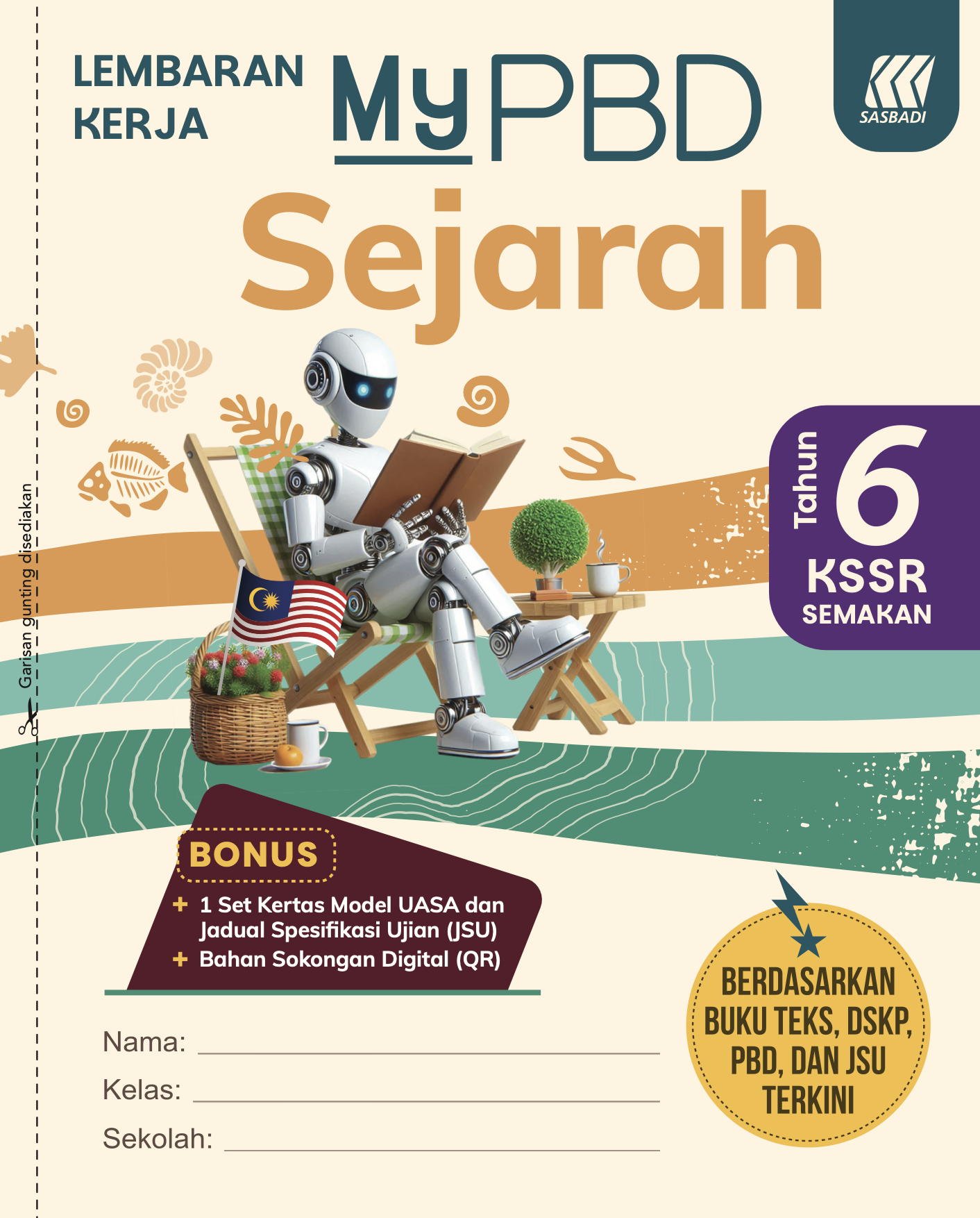 Lembaran Kerja MyPBD KSSR Sejarah Tahun 6 Cover